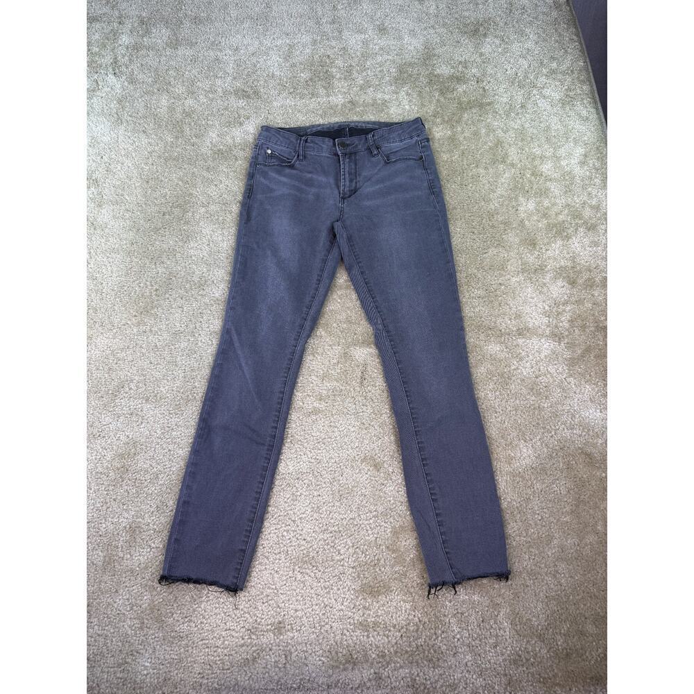 Articles of Society Size 27 Cropped Raw Hem Gray Skinny Jeans Stretch C651